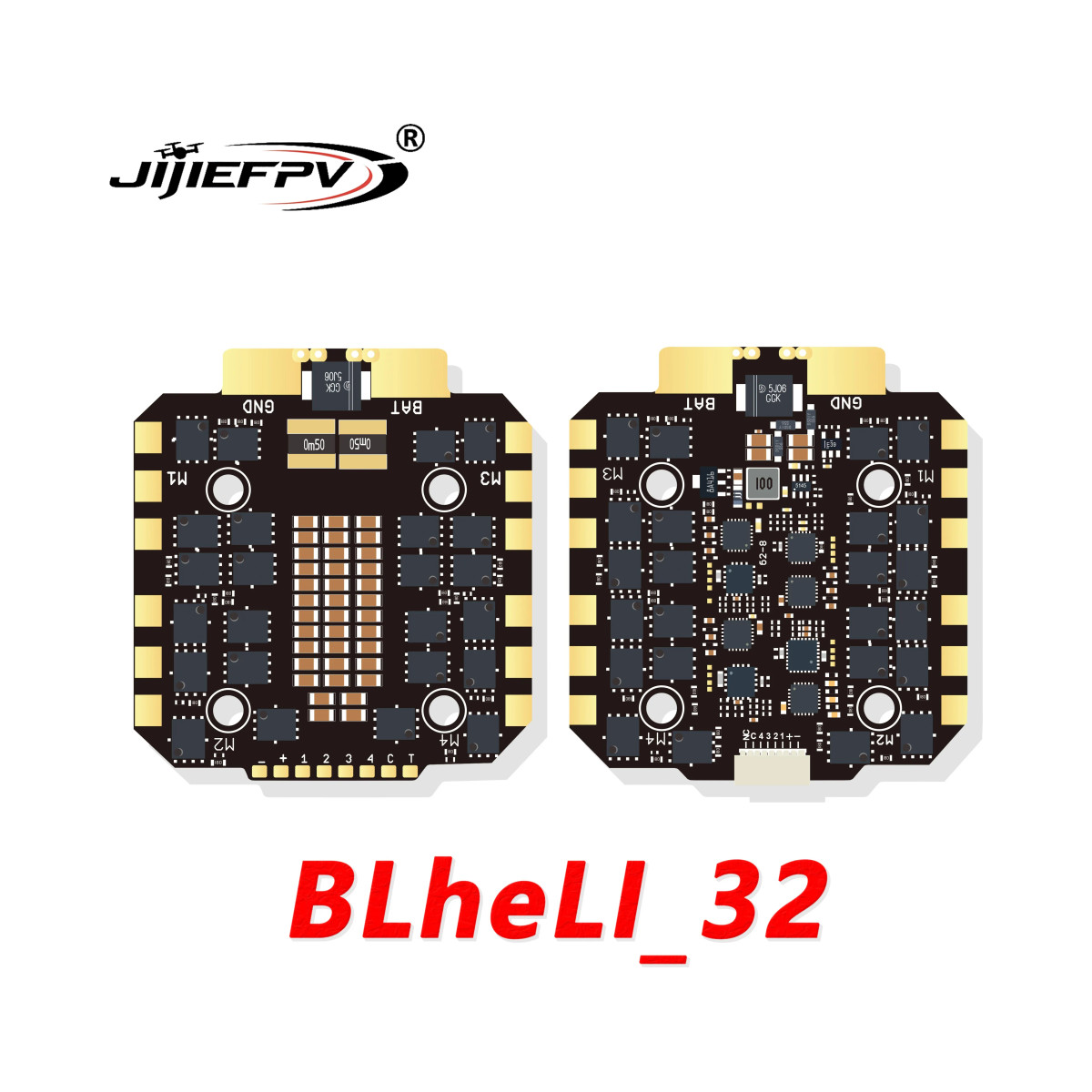 JIJIEFPV 100A BLHeli_32 4-in-1 ESC - up to 8S