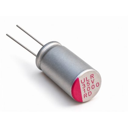 Aluminum electrolytic capacitor, rated 1000 µF / 35 V