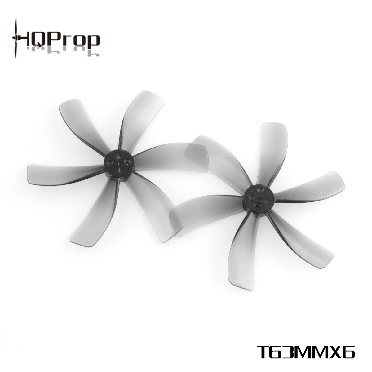 HQProp Durable T63MMX6 6-Blade Propeller 63mm - Light Grey (4 pack: 2 CW + 2 CCW)